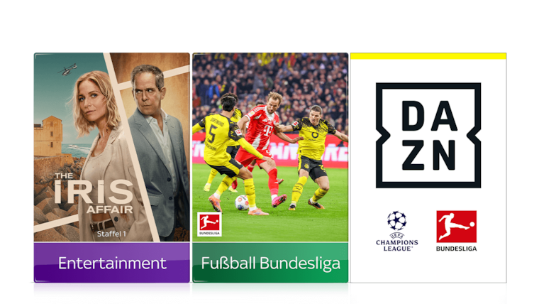 Bundesliga, 2. Bundesliga, UEFA Champions League inkl. Konferenz