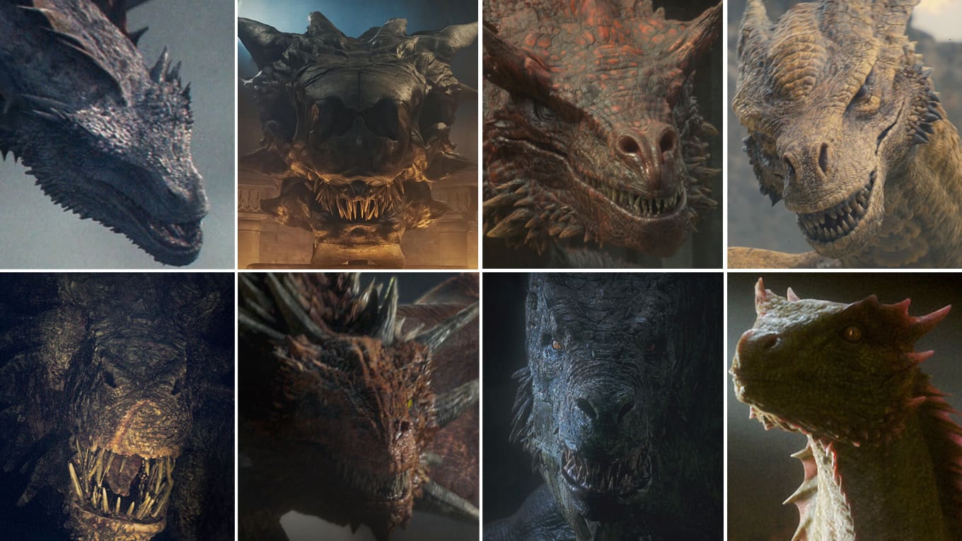 House of the Dragon Übersicht aller Drachen der Serie Sky