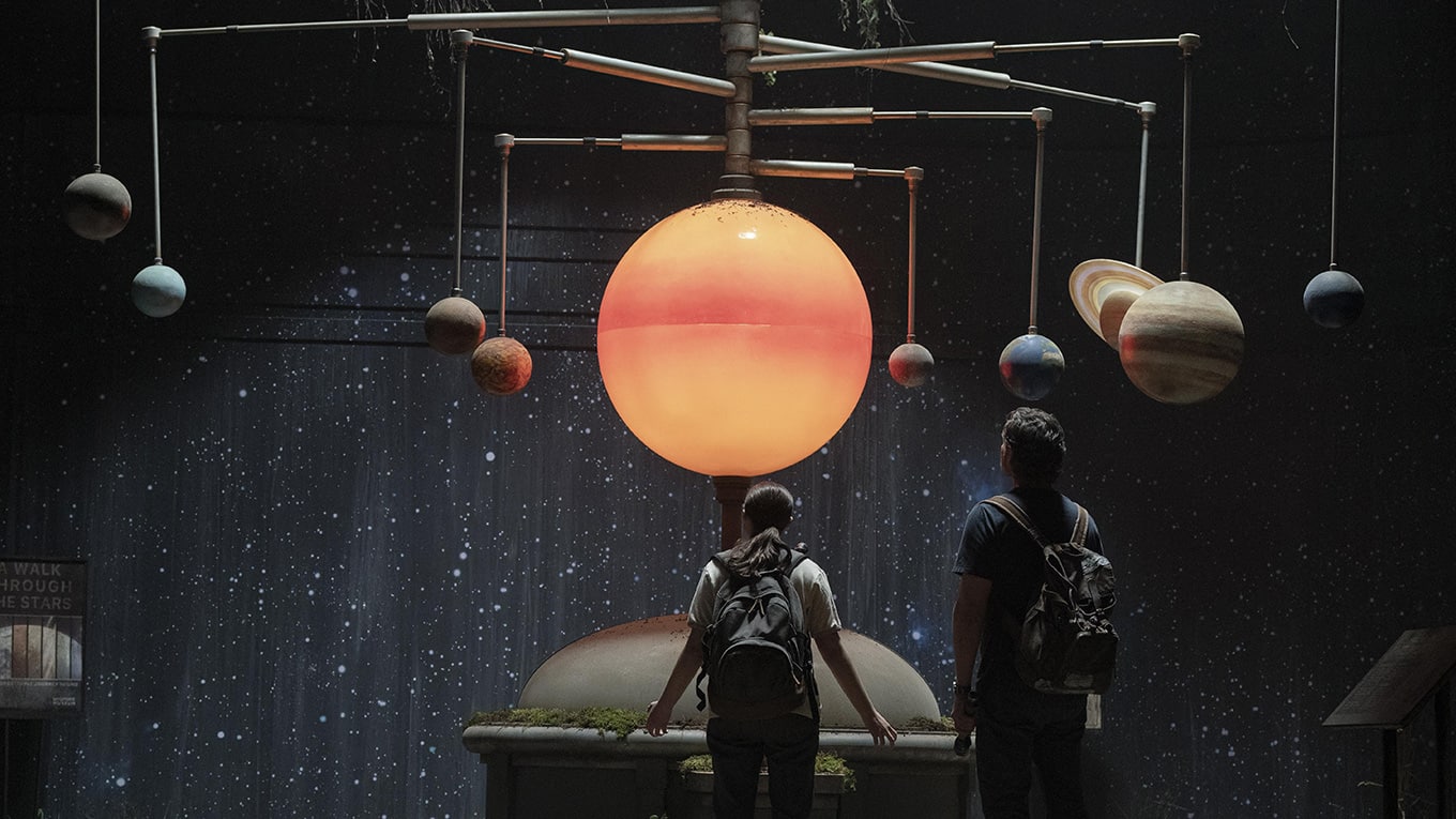  Bella Ramsey als Ellie und Pedro Pascal als Joel in The Last of Us Staffel 2 Episode 6