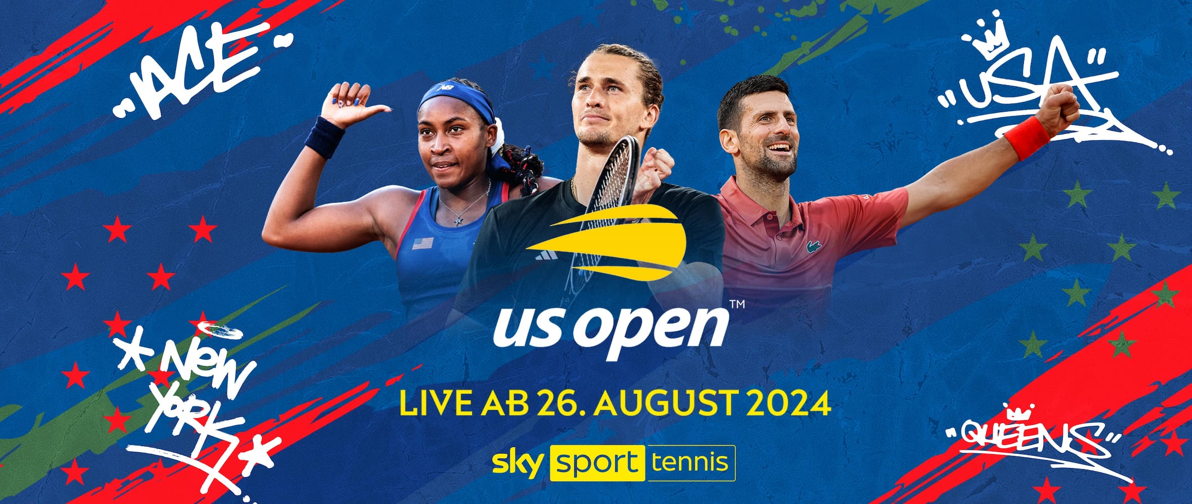 Tennis US Open 2024 Alle Spiele LIVE auf Sky erleben Sky